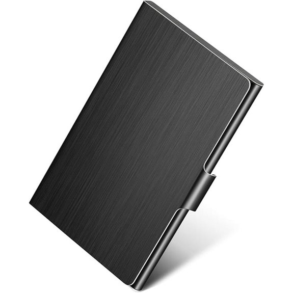 MaxGear Metal Business Card Holder with Buckle