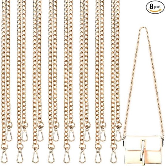 DIY Metal Shoulder Bag Chain Replacement (8 Pack)