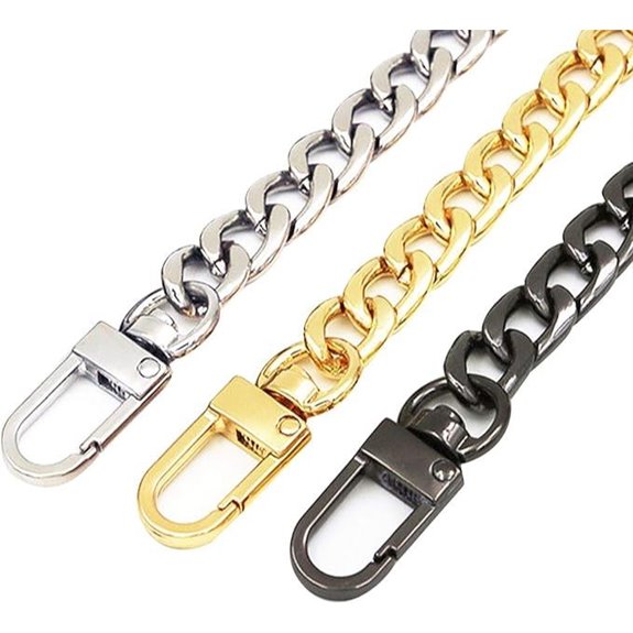 Handbag Chain Straps Metal Purse Handles 15.7 Inches