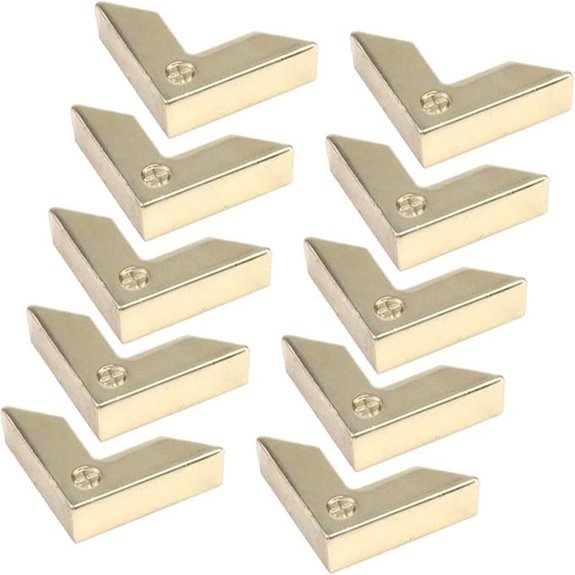 Pastlla 10pcs Metal Purse Corner Bag Clips