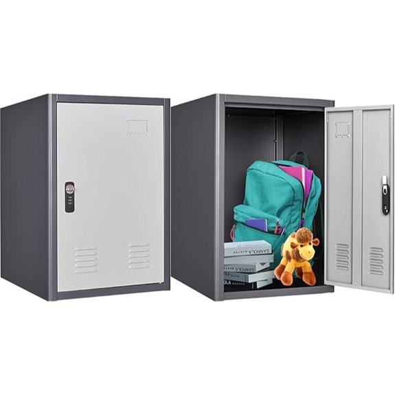 20 Lockable Metal Storage Locker with Hooks