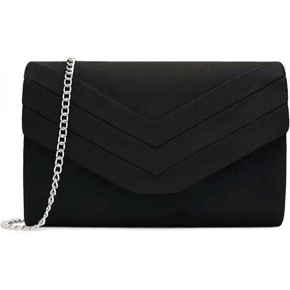 Milisente Women's Suede Envelope Evening Bag
