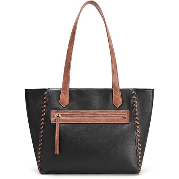 Missnine Women's PU Leather Tote Bag with Braided Design