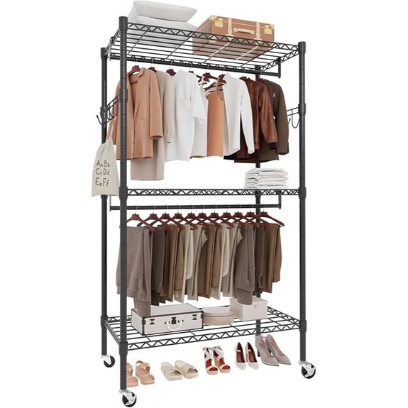 Whitmor Modern Industrial Wardrobe