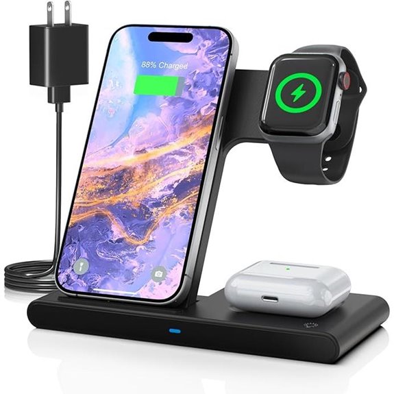 Foldable 3-in-1 Wireless Charging Station for Apple Devices