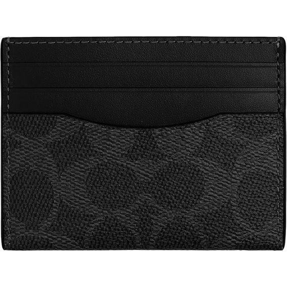 Flat Card Case in Natural Full-Grain Leather