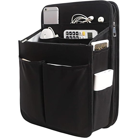 Yoillione Nylon Backpack Organizer with Zipper Pockets