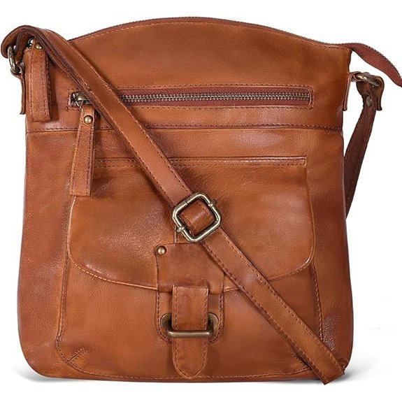 Oak Leathers Leather Crossbody Bag for Women