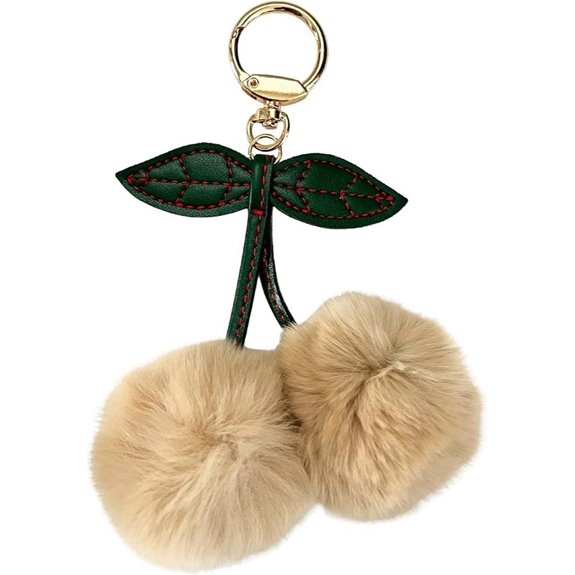 Oasis & Sea Cherry Pom Pom Keychain