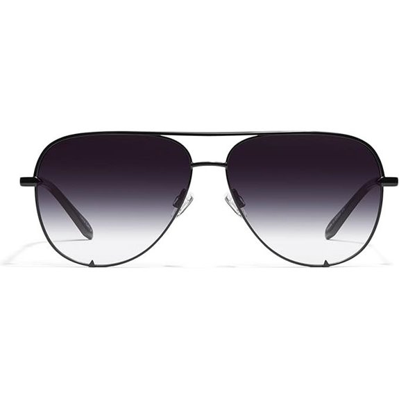 QUAY Oversized Aviator Sunglasses UV Protected