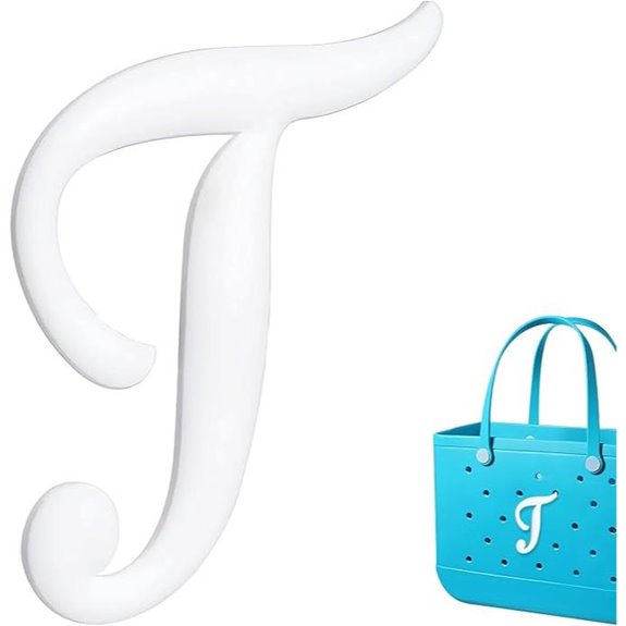 Customizable Alphabet Bag Charms for Bogg Bags