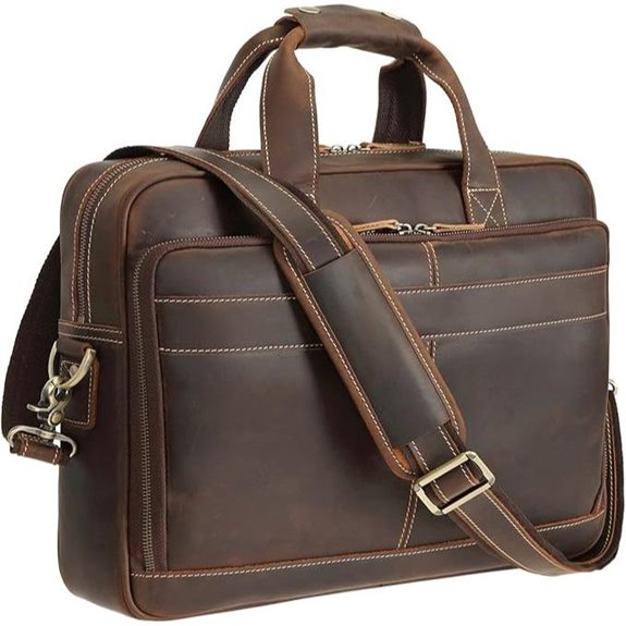 Polare Leather 16.5 Laptop Bag for Men