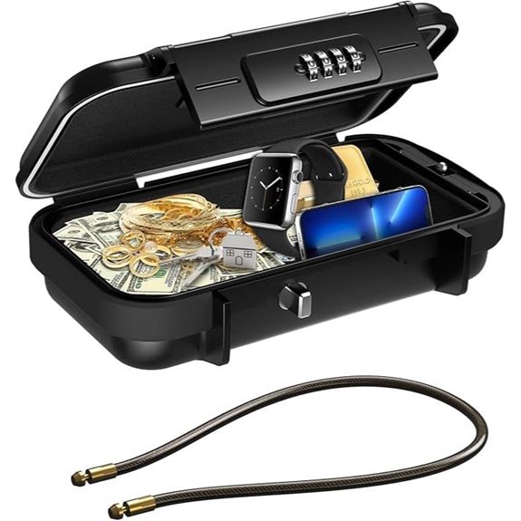 AMIR Portable Lock Box with Combination Security