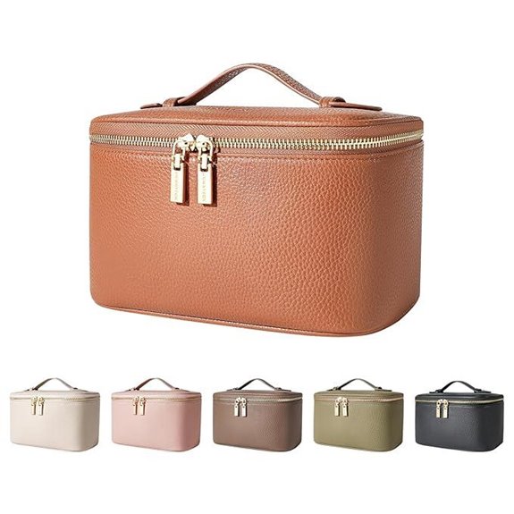 ROWNYEON Portable Makeup Train Case for Travel