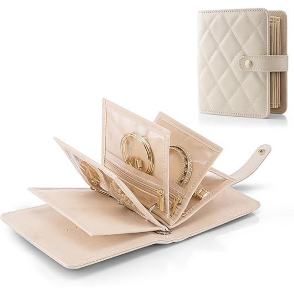 Vlando Travel Jewelry Organizer Case for Women