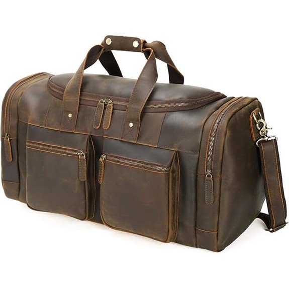 Polare 23 Full Grain Leather Travel Duffle Bag