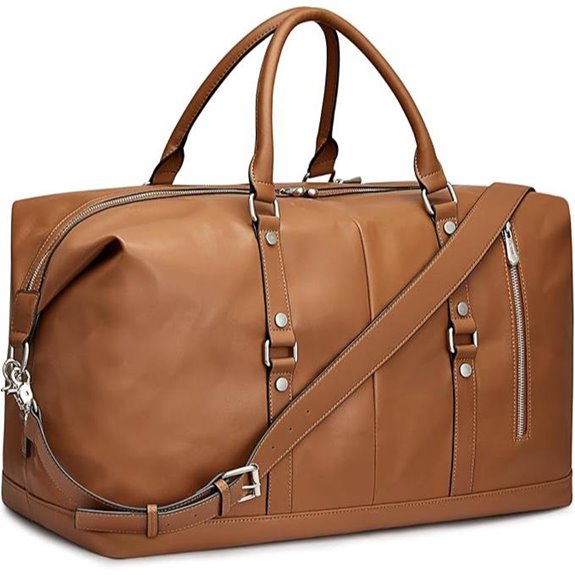 S-ZONE Genuine Leather Women's Travel Duffle Bag