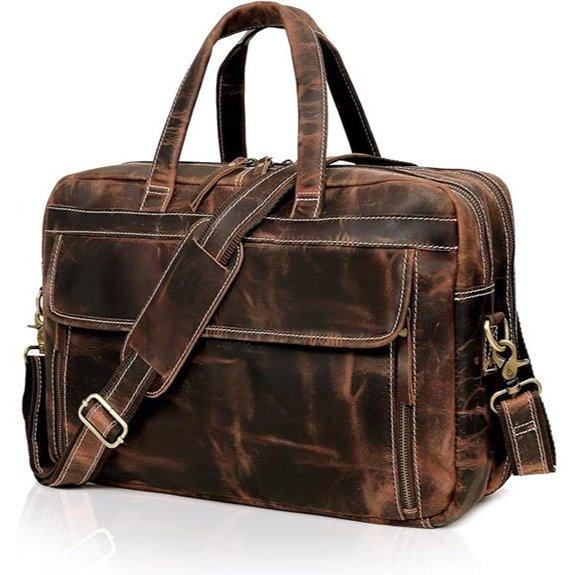 Full Grain Italian Leather Men’s Briefcase