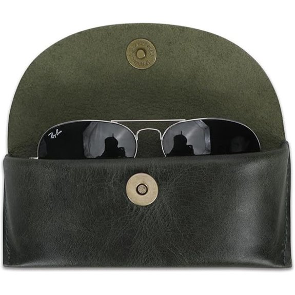 Genuine Leather Sunglasses Case for Men & Women