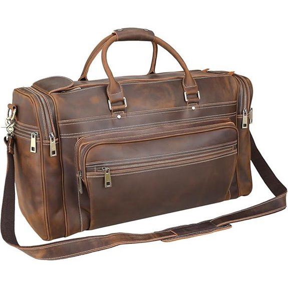 Polare 24 Leather Duffel Travel Bag