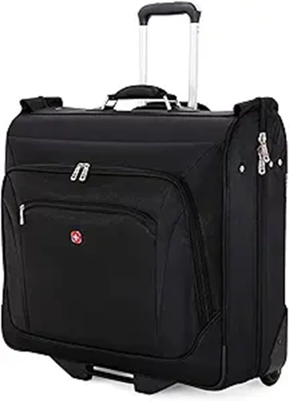 SwissGear Premium Rolling Garment Bag with Hanging Feature