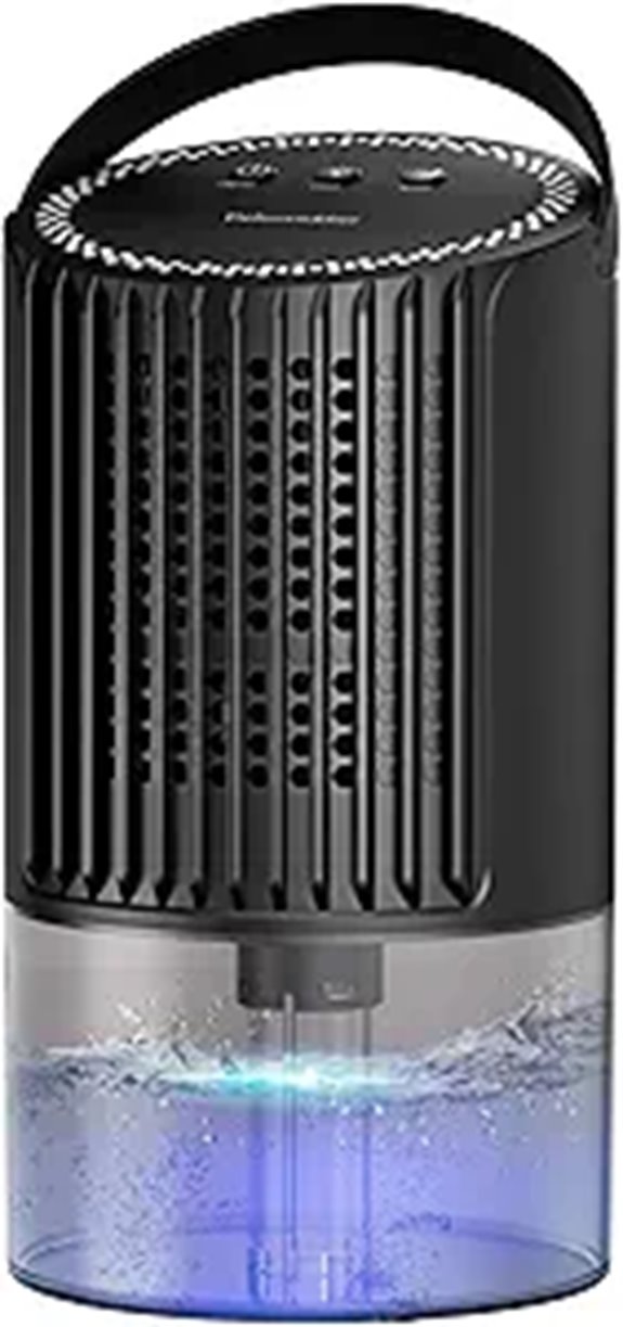 Mini Dehumidifier with LED Auto Shut-Off Quiet 34oz