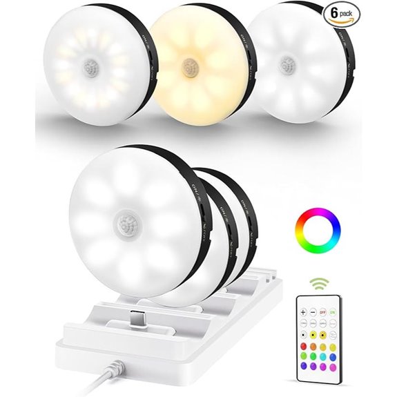 EZVALO Rechargeable Under Cabinet LED Lights (6 Pack)