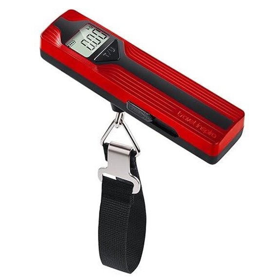 Travel Inspira Battery-Free Luggage Scale (Red)