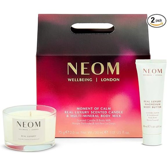 NEOM Moment of Calm Gift Set with Candles and Body Milk