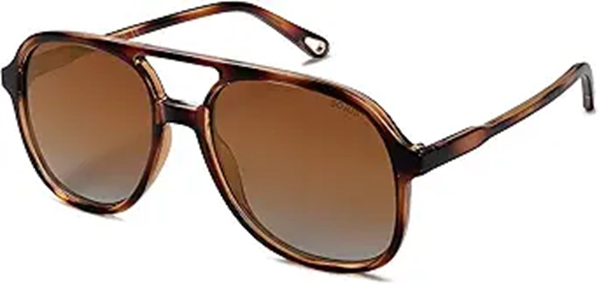 SOJOS Retro Polarized Aviator Sunglasses