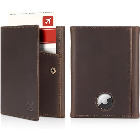 Polare Leather Passport Wallet with RFID Block