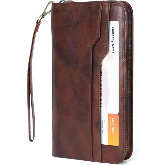 Polare Leather Passport Wallet with RFID Blocking
