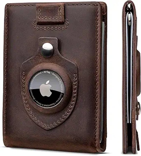 SERMAN RFID Blocking Leather Slim Bifold Wallet