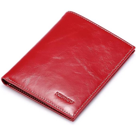 HISCOW RFID Leather Passport Holder for Travel