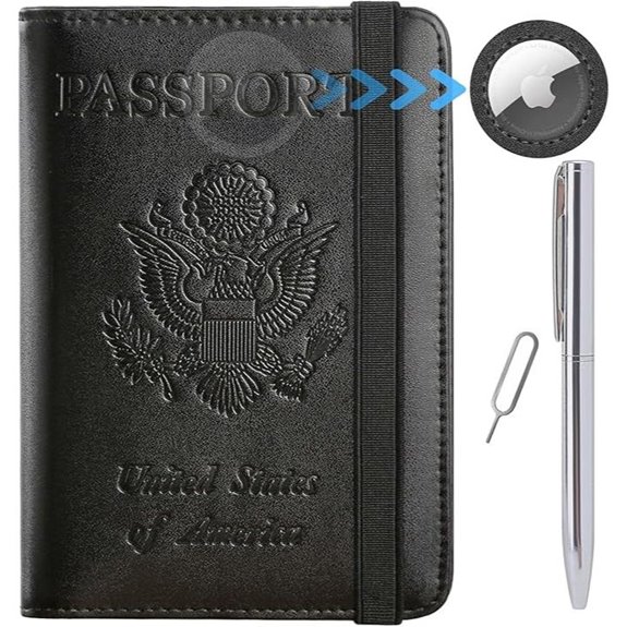RFID Leather Passport Holder & Travel Wallet