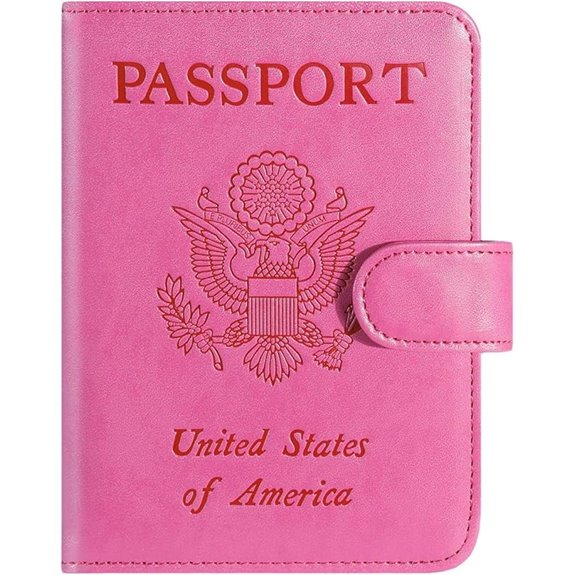 RFID Leather Passport Holder Wallet for Travel