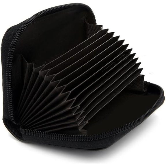 RFID Leather Card Holder Wallet for Travel