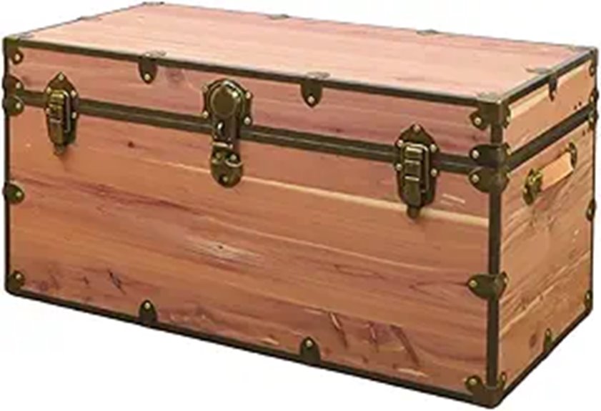 Rhino Knotty Cedar Chest with Brass Hardware