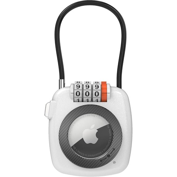 AirTag Holder with Lock for Travel and Luggage