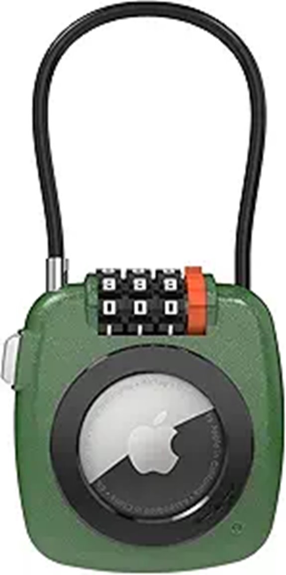 AirTag Holder with Lock for Luggage and Travel