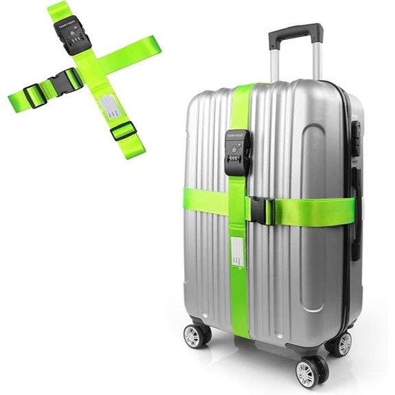 TSA Lock Luggage Straps (2 Pack)