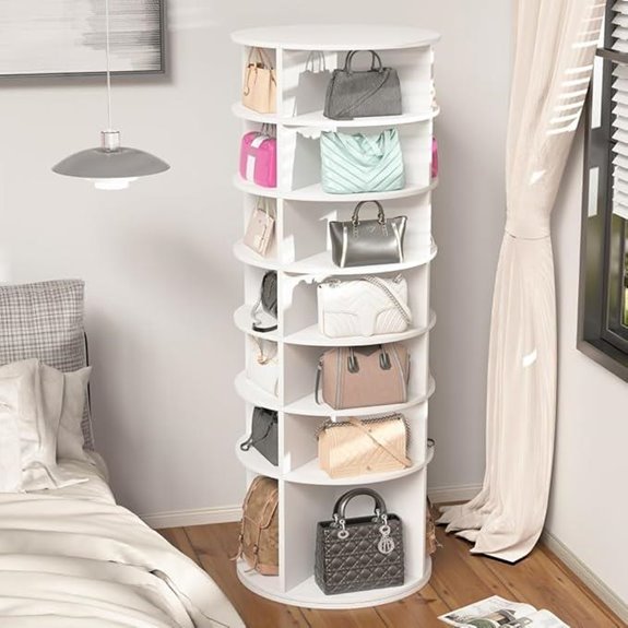 7-Tier Rotating Shoe Rack and Organizer