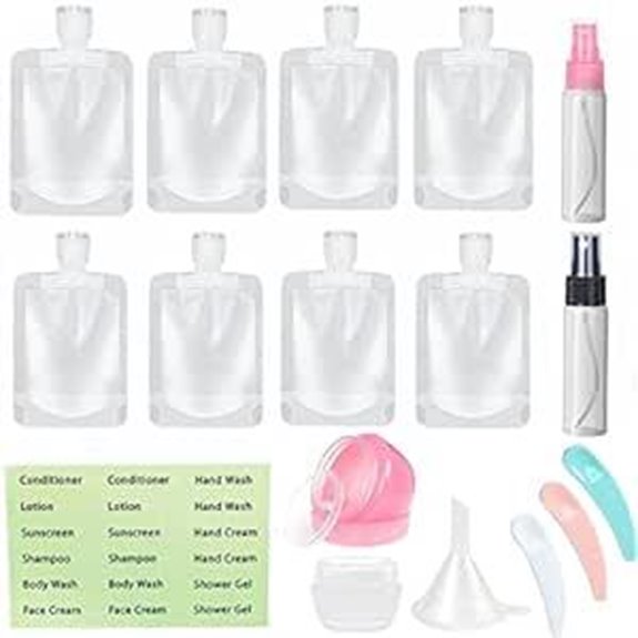 17-Pack TSA Travel Toiletry Containers