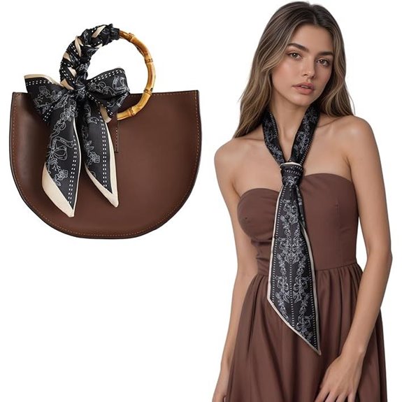 Breevo Silk-Like Scarf for Purses & Hair