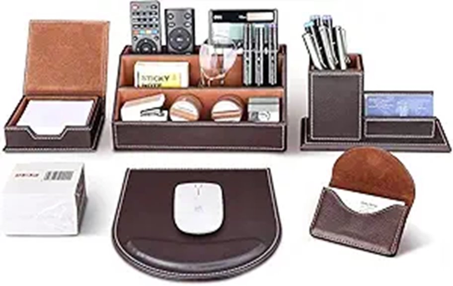 KINGFOM Office Desk Organizer Set (6 Pieces)