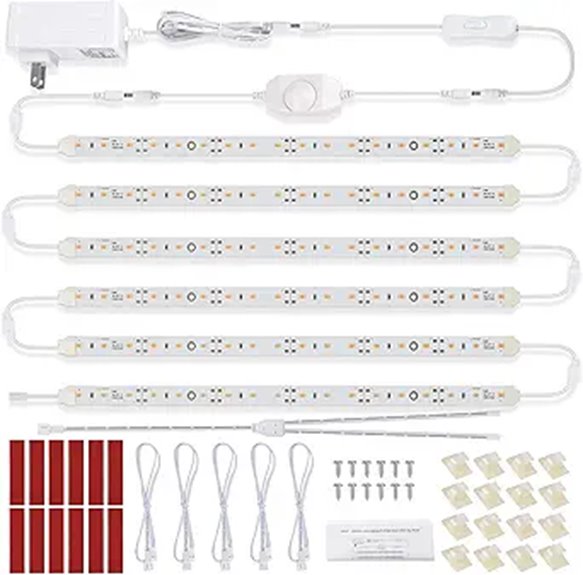 Under Cabinet LED Light Kit with Dimmer 6 pcs