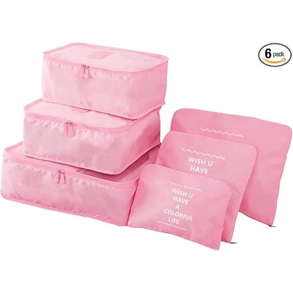 6 Pack Packing Cubes for Suitcases