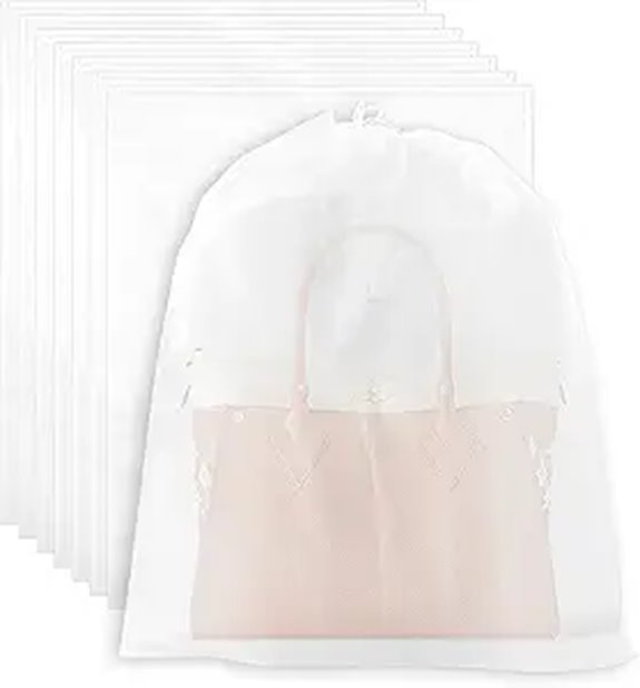 6-Pack Non-Woven Purse Dust Bag Set