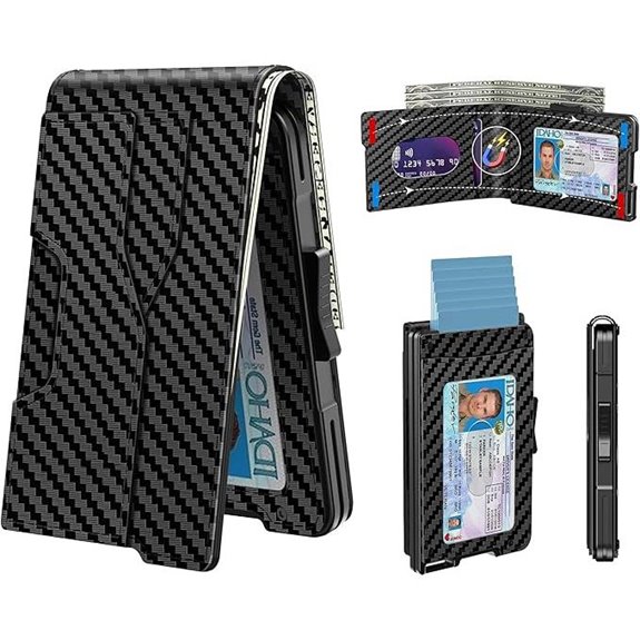 Slim Aluminum Wallet for Men with RFID Blocking