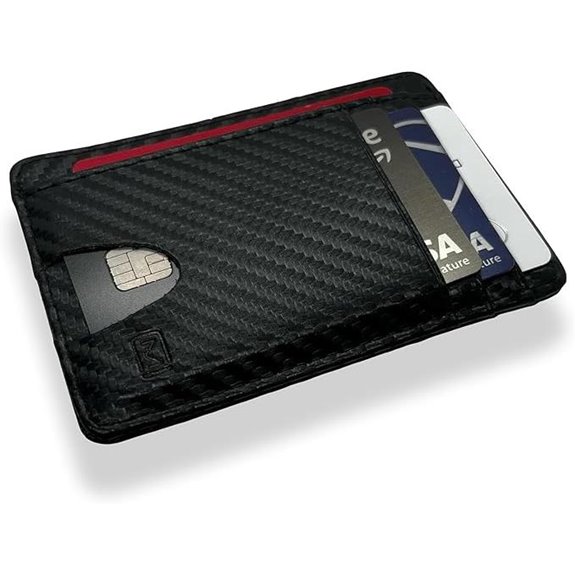 Modern Carry Slim RFID Wallet in Black Carbon